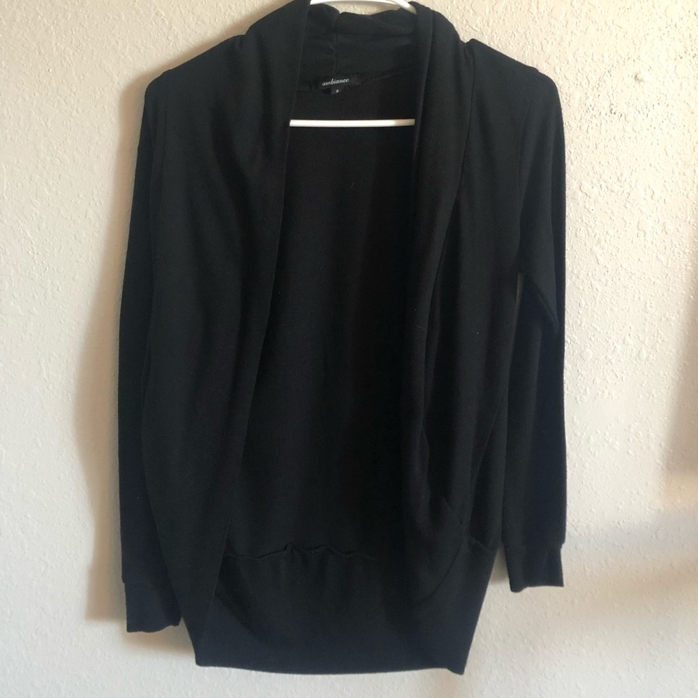 Black cardigan